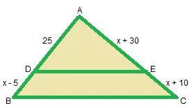 atividades resolvidas sobre Teorema de Tales nos Triângulos para o 9° Ano