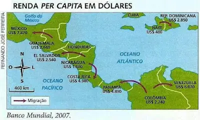 renda per capita em doláres
