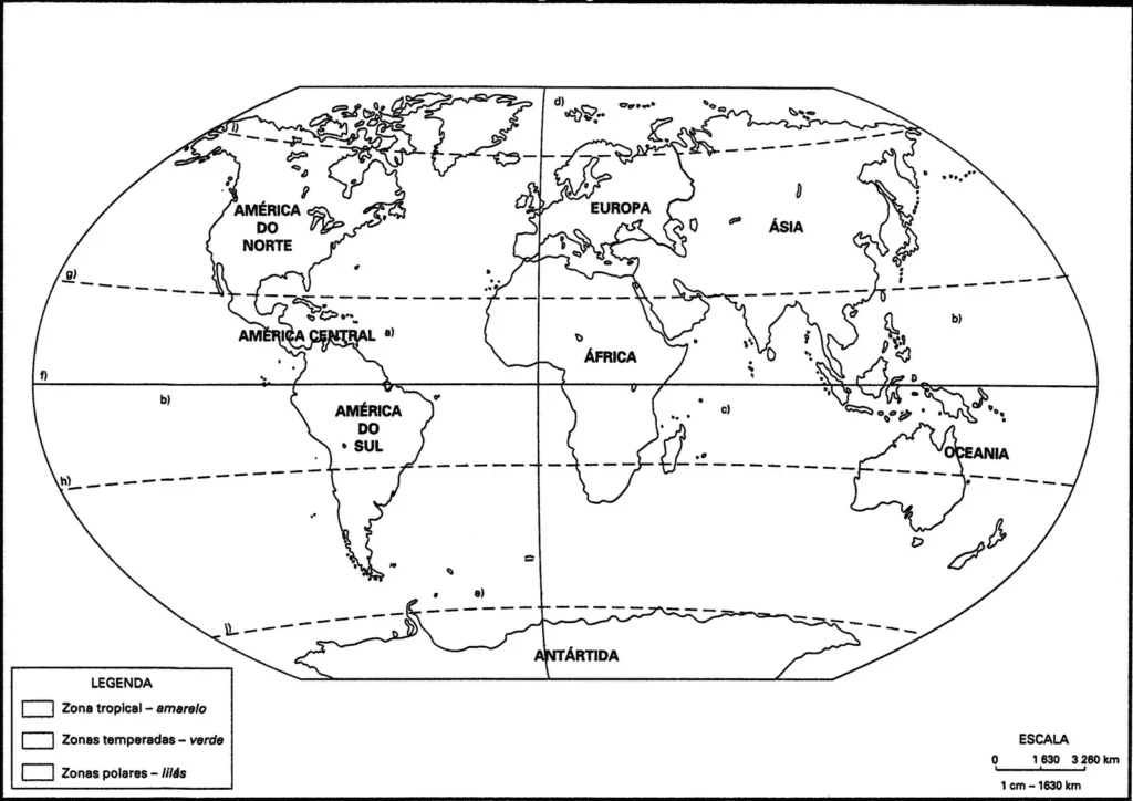 mapa das zonas climáticas da terra