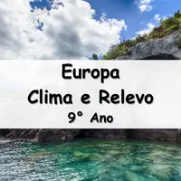 atividades e Exercícios sobre o Clima e Relevo da Europa para o 9° Ano do ensino fundamental com gabarito
