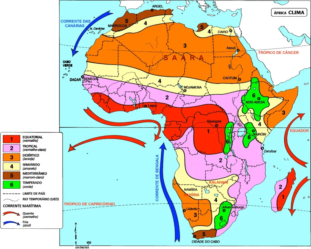 Mapa clima da África