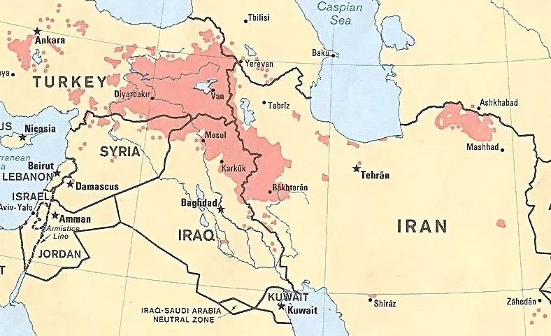 mapa do oriente médio exercícios
