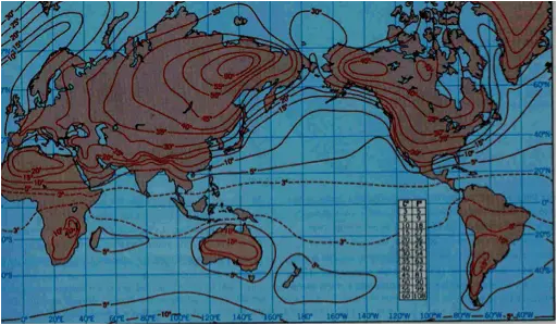 mapas das correntes marítimas mundiais