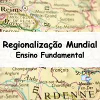 simulado com 15 Questões sobre Geografia e Regionalização Mundial para o Ensino Fundamental com as respostas